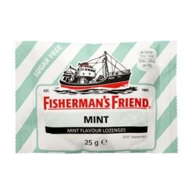 Fishermans Friend Mint Καραμέλες για τον Πονόλαιμο με Δυνατή Γεύση Μέντας 25g