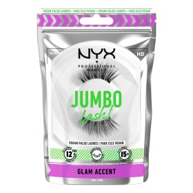 NYX  PROFESSIONAL MAKE UP Jumbo Lash! Vegan False Lashes Βλεφαρίδες Glam Accent 06 Μαύρο 1 Τεμάχιο