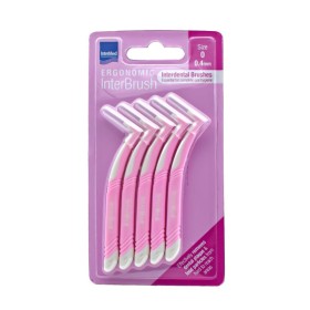 Intermed Ergonomic Interbrush Size 0 Μεσοδόντια Βουρτσάκια 0.4mm Χρώμα Ροζ 5 Τεμάχια