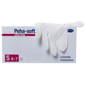 PEHA-SOFT GLOVES NITRILE WHITE XP SMALL X100