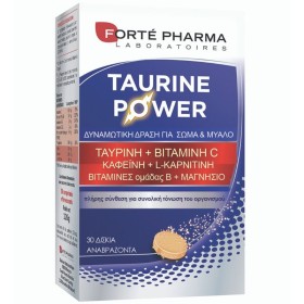 Forte Pharma Taurine Power για Άμεση Τόνωση & Ενδυνάμωση 30 Αναβράζοντα Δισκία
