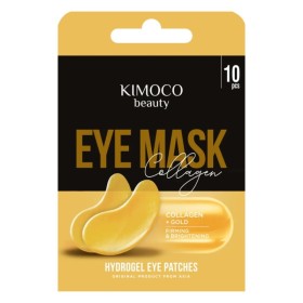 Kimoco Beauty Hydrogel Collagen & Colloidal Gold Eye Patches Μάσκα Ματιών για Σύσφιξη & Λάμψη 10 Τεμάχια