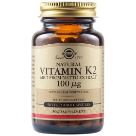 SOLGAR Vitamin K2 100μg 50 Φυτικές Κάψουλες