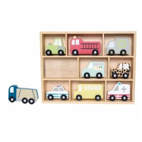 Jabadabado Shelf With Cars Ξύλινο Ραφάκι με Αυτοκινητάκια από 2+ Ετών
