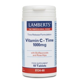 LAMBERTS Vitamin C Time Release 1000mg Βιταμίνη C Βραδείας Αποδέσμευσης 60 Ταμπλέτες