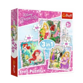 TREFL Disney Princess 3 in 1 3 Διαφορετικά Παιδικά Puzzle για 3+ Ετών 106 Κομμάτια