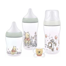 Nuk Promo Perfect Match Πλαστικά Μπιμπερό κατά των Κολικών Winnie the Pooh 4 Τεμάχια