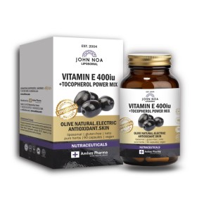 JOHN NOA Liposomal Vitamin E 400 IU & Tropherol Λιποσωμιακό 90 Φυτικές Κάψουλες