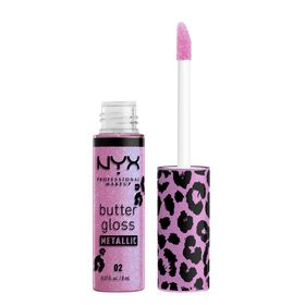 Nyx Professional Makeup Party Animals Bling Metallic Lip Butter Gloss Lip Gloss για Λάμψη Χειλιών 02 Violet Vixen 8ml Nyx Professional Makeup Party Animals Bling Metallic Lip Butter Gloss Lip Gloss για Λάμψη Χειλιών 02 Violet Vixen 8ml