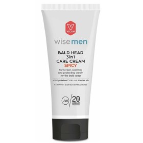 Vican Wise Men Bald Head 3in1 Care Cream Spicy Αντιηλιακή & Προστατευτική Κρέμα για το Δέρμα της Κεφαλής 100ml