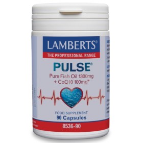 Lamberts Pulse Pure Fish Oil 1300mg & Coq10 100mg Ιχθυέλαιο για Ενίσχυση του Καρδιαγγειακού Συστήματος 90 Κάψουλες