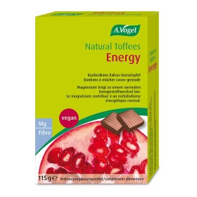 A.VOGEL Natural Tofees Energy Καραμέλες με Γεύση Κακάο & Ρόδι 115g