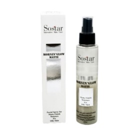 SOSTAR MorninGlow Spray Matte Ενυδάτωσης & Σταθεροποίηση Μακιγιάζ για Λιπαρές Επιδερμίδες 125ml