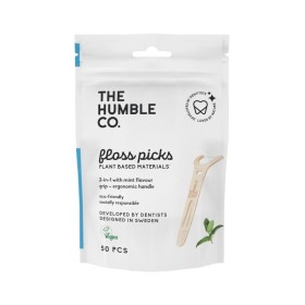 THE HUMBLE CO Dental Floss Picks Μεσοδόντια 2 σε 1 με Μονό Νήμα 50 τεμάχια