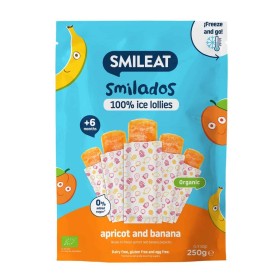 Smileat Organic Smilados Γρανίτες από Πολτό Φρούτων με Βερίκοκο & Μπανάνα από 6m+ 5x50g Smileat Organic Smilados Γρανίτες από Πολτό Φρούτων με Βερίκοκο & Μπανάνα από 6m+ 5x50g