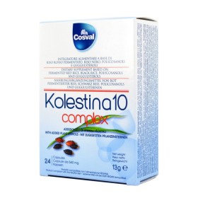 COSVAL Kolestina 10 Complex για Ρύθμιση των Επιπέδων της Χοληστερόλης & των Τριγλυκεριδίων 24 Κάψουλες