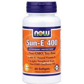 NOW Sun-E 400iu Αντιοξειδωτικό Συμπλήρωμα με Βιταμίνη Ε 60 Μαλακές Κάψουλες