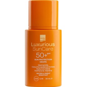 Intermed Luxurious Suncare Sun Protection Drops Spf50+ Λεπτόρρευστο Αντηλιακό Γαλάκτωμα Προσώπου 30ml
