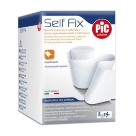 Pic Self Fix Elastic Bandage Ελαστικός Συνεκτικός Επίδεσμος 8cmx4m 1 Τεμάχιο