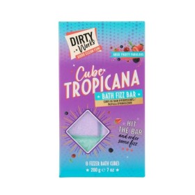 Dirty Works Cube Tropicana Aφρίζουσα Μπάρα Μπάνιου 200g