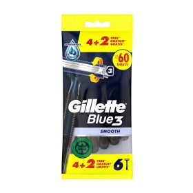 Gillette Blue3 Smooth Ανδρικά Ξυραφάκια Σώματος μιας Χρήσης με 3 Λεπίδες & Λιπαντική Ταινία 6 Τεμάχια Gillette Blue3 Smooth Ανδρικά Ξυραφάκια Σώματος μιας Χρήσης με 3 Λεπίδες & Λιπαντική Ταινία 6 Τεμάχια