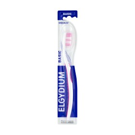 Elgydium Basic Medium Οδοντόβουρτσα Μέτρια σε 2 Χρώματα 1 Τεμάχιο