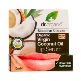 DR. ORGANIC Virgin Coconut Oil Lip Serum Πλούσιο Ενυδατικός Ορός με Βιολογικό Ελαιο Καρύδας 10ml