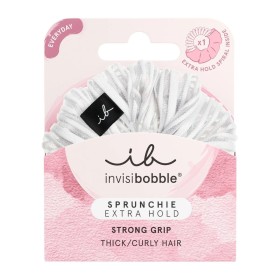 INVISIBOBBLE Extra Hold Sprunchie Pure White Λαστιχάκι Μαλλιών 1 Τεμάχιo