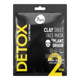 7days Mb Detox Clay Sheet Face Mask Kaolin & Seaweed Μάσκα για Βαθύ Καθαρισμό & Καταπολέμηση της Λιπαρότητας 12g