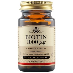 SOLGAR Biotin 1000μg 50 Vegetable Capsules