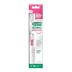 Gum Sonic Sensitive Ultra Soft 4101 Οδοντόβουρτσα Μπαταρίας Λευκό/Ροζ 1 Τεμάχιο
