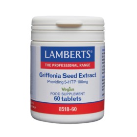 LAMBERTS Griffonia Seed Extract Providing 5-HTP 100mg Anti-Anxiety to Promote Sleep 60 Tablets