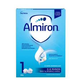 Almiron 1 Γάλα 1ης Βρεφικής Ηλικίας από 0-6 Mηνών 600g Almiron 1 Γάλα 1ης Βρεφικής Ηλικίας από 0-6 Mηνών 600g