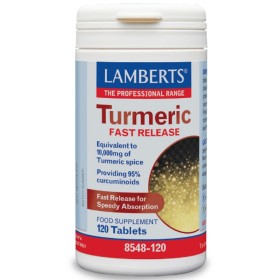 LAMBERTS Turmeric Fast Release Turmeric Supplement for the Musculoskeletal System 120 Tablets