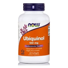 NOW Ubiquinol 100mg Συμπλήρωμα με Q10 για Ενέργεια & Καλή Καρδιαγγειακή Λειτουργία 60 Μαλακές Κάψουλες