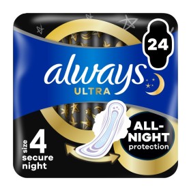 ALWAYS Ultra Secure Night Σερβιέτες Μέγεθος 4 24 Σερβιέτες