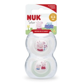 Nuk Star Peppa Pig Πιπίλα Σιλικόνης 0-6m 2 Τεμάχια