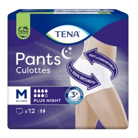 TENA Pants Plus Night Medium Προστατευτικά Εσώρουχα Ακράτειας Νυκτός 12 Τεμάχια
