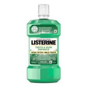 Listerine Teeth & Gum Defence Στοματικό Διάλυμα με Ήπια Γεύση 500ml