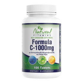 Natural Vitamins Formula C-1000mg 100 Ταμπλέτες