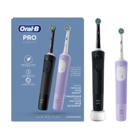 Oral-B Promo Vitality Pro Gift Edition Black & Pink Ηλεκτρικές Επαναφορτιζόμενές Οδοντόβουρτσες Μαύρη & Δώρο Ροζ 2 Tεμάχια