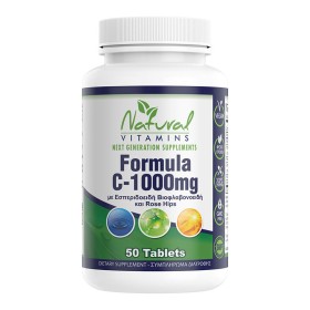 Natural Vitamins Formula C-1000mg 50 Ταμπλέτες