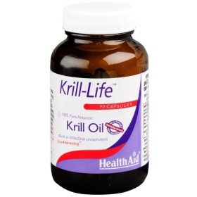 Health Aid Krill-Life Krill Oil Συμπλήρωμα Διατροφής για Ενίσχυση της Καρδιαγγειακής Λειτουργίας 90 Κάψουλες