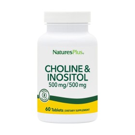 NATURES PLUS Choline & Inositol 500mg Φόρμουλα Χολίνης & Ινοσιτόλης 60 Ταμπλέτες