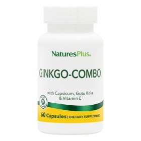 Natures Plus Ginkgo Combo Φόρμουλα Ενίσχυσης της Μνήμης & Νευρικού & Κυκλοφορικού Συστήματος 60 Μαλακές Κάψουλες Natures Plus Ginkgo Combo Φόρμουλα Ενίσχυσης της Μνήμης & Νευρικού & Κυκλοφορικού Συστήματος 60 Μαλακές Κάψουλες