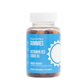 NATURES PLUS Gummies Vitamin D3 1000IU Mixed Berry for Normal Bone Density 60 Gummies