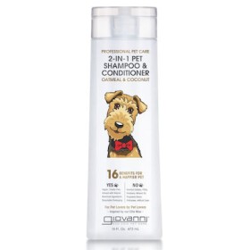 GIOVANNI Pet 2 In 1 Σαμπουάν & Conditioner για Σκύλους με Βρώμη & Καρύδα 473ml