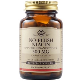 SOLGAR No-Flush Niacin 500 MG 50 Herbal Capsules