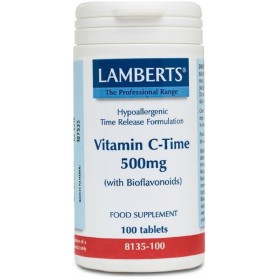 Lamberts Vitamin C Time 500mg Συμπλήρωμα με Βιταμίνη C για το Ανοσοποιητικό Σύστημα 100 Ταμπλέτες