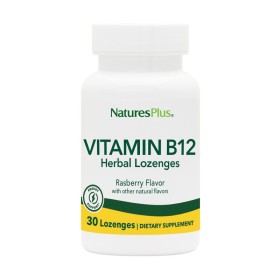 NATURES PLUS Vitamin B-12 Herbal Παστίλιες με Βιταμίνη Β για Τόνωση του Νευρικού Συστήματος 30 Παστίλιες